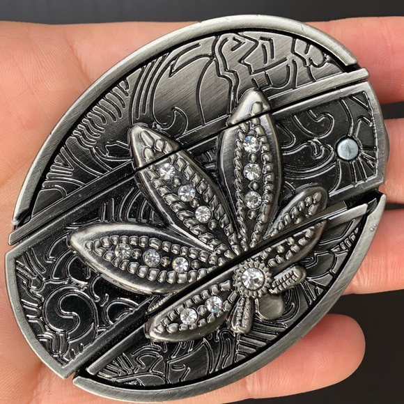 Other - Belt buckle removable cowboy silver men